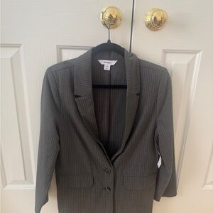 Old Navy Women's Charcoal Pinstripe Blazer